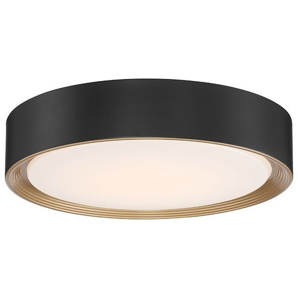 Access Lighting Malaga, LED Flush Mount, Matte Black Finish, Acrylic Lens Acrylic 49970LEDD-MBL/ACR